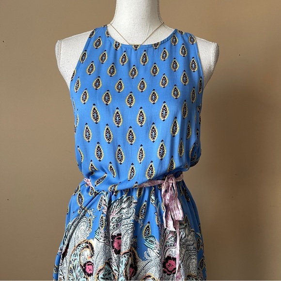 FREE PEOPLE | Rendezvous Girl Paisley Sleeveless Slip Dress Sz M - Picture 3 of 8